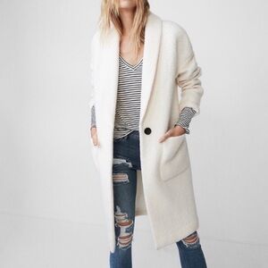 Express wool cocoon coat
